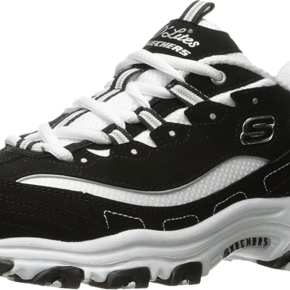 Women's Leather Synthetic Shoes Black White 9 Wide Comfortable Casual Fit
